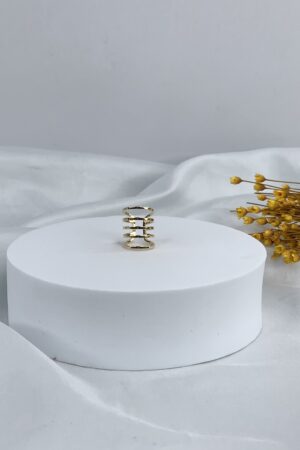 Piercing Fake Cinco Linhas - Semijoia Ouro