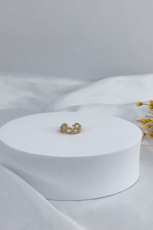 Piercing Fake Corrente - Semijoia Ouro