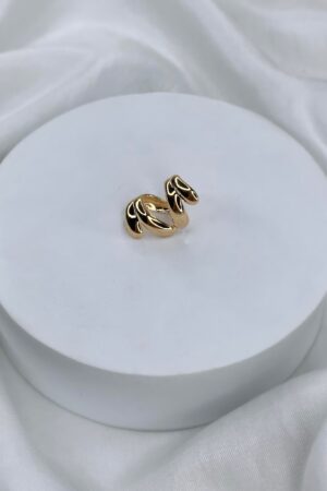 Piercing Fake Ondas - Semijoia Ouro