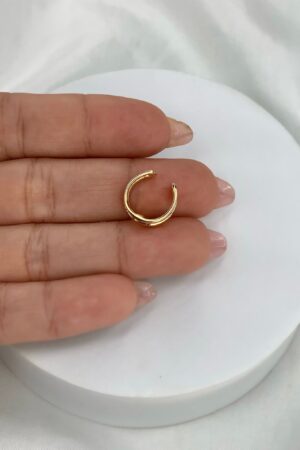 Piercing Fake Duplo - Semijoia Ouro