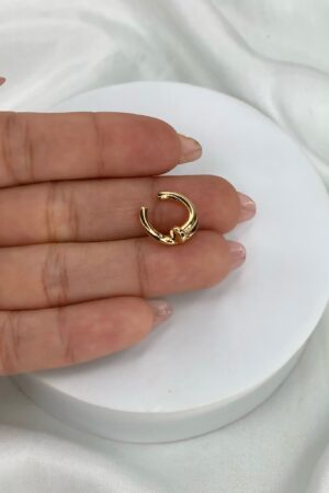 Piercing Fake  Prego - Semijoia Ouro