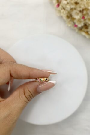 Piercing Fake Com Pedras De Zircônias - Semijoia Ouro
