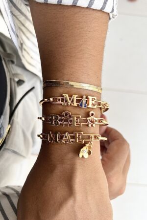 Bracelete Passador MÃE Personalizado - Verniz Italiano