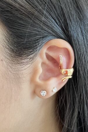 Piercing Fake Cobra - Semijoia Ouro