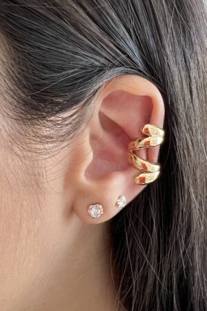 Piercing Fake Ondas - Semijoia Ouro