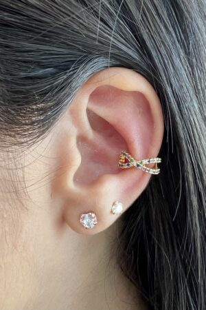 Piercing Fake Infinito - Semijoia Ouro