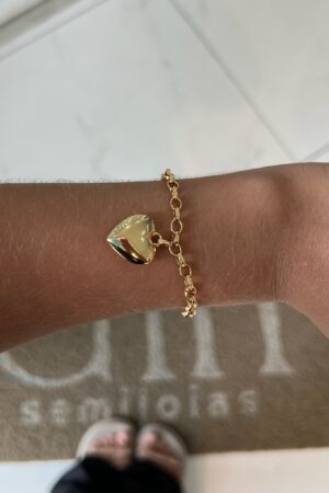 Pulseira Coração Cheio - Linha Premium