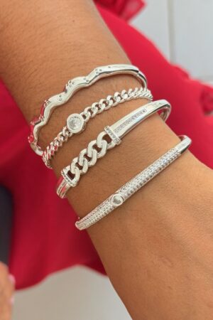 Bracelete Ponto de Luz Cravejado