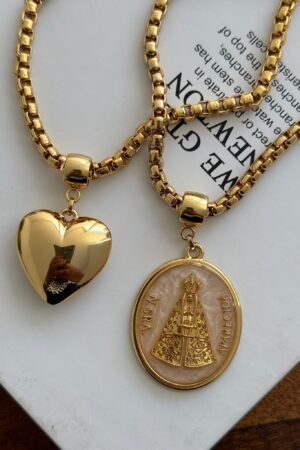 Mandala Nossa Senhora - Semijoia Ouro
